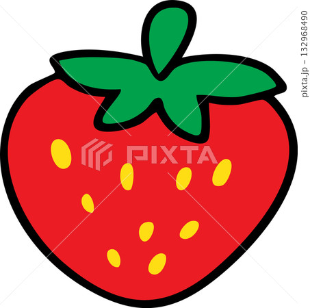 Simple Cartoon Fruits Collection for Design and Education 132968490
