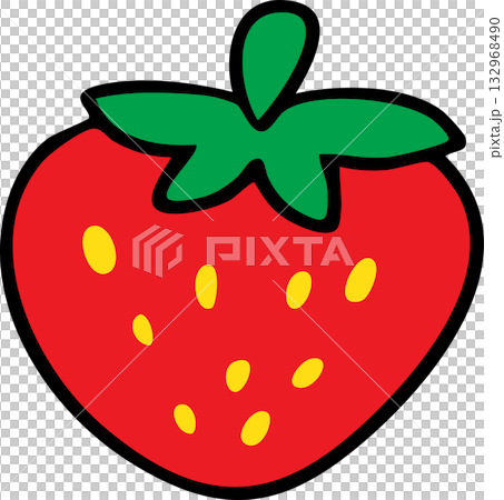 Simple Cartoon Fruits Collection for Design and Education 132968490