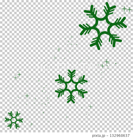 Green snow and light illustration 132968637