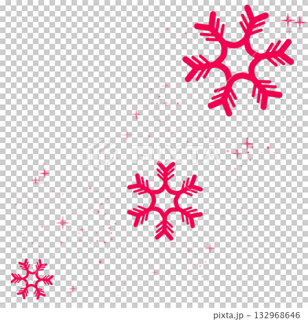鮮やかなピンク色の雪と光のイラスト 鮮やかなピンク色の雪と光のイラスト 132968646
