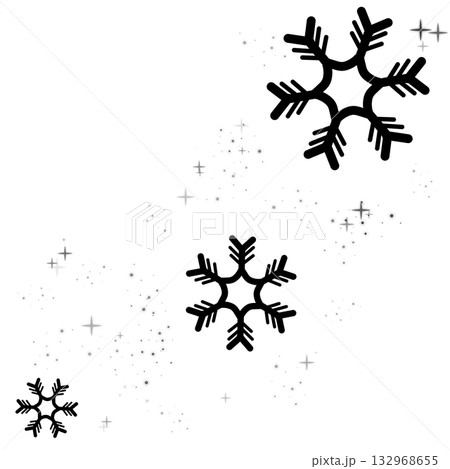 黒い雪と光のイラスト 黒い雪と光のイラスト 132968655