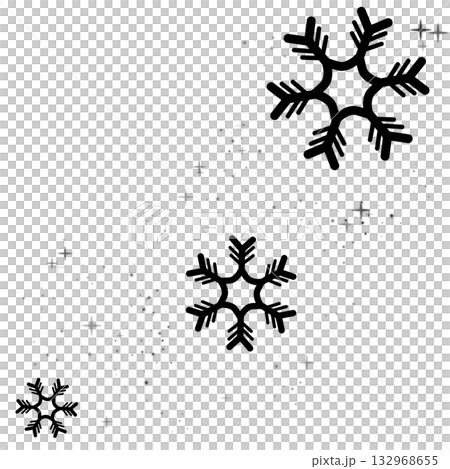 Black snow and light illustration 132968655