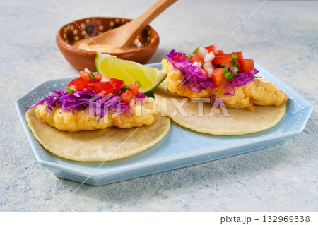 タコス・デ・ぺスカード・エスティーロ・エンセナーダ タコス・デ・ぺスカード・エスティーロ・エンセナーダ 132969338
