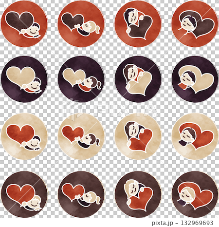 Heart and Girl/Circle Set Heart and Girl/Circle Set 132969693