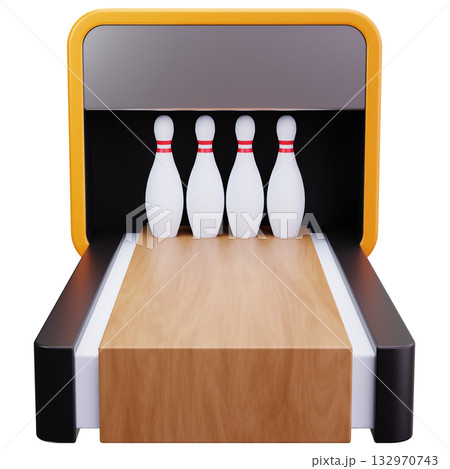 Bowling Alley Setup 132970743