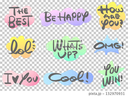 Handwritten material. A set of various messages. 132970931