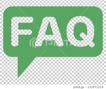 FAQのアイコン 緑 132971219