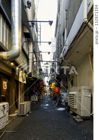 東京・路地裏の飲み屋街 132971384