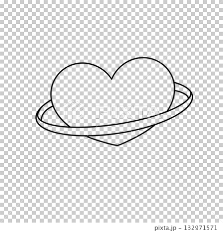 A heart is drawn on a white background A heart is drawn on a white background 132971571