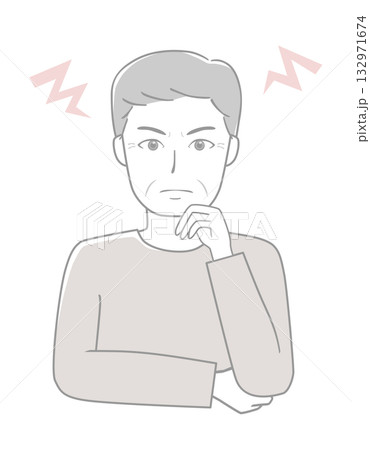 怒るシニア男性 132971674