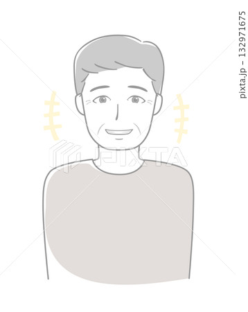 笑うシニア男性 132971675