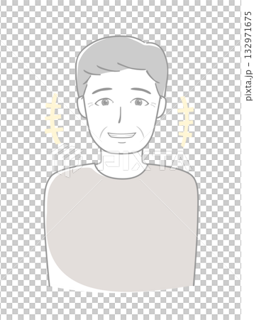 笑うシニア男性 132971675