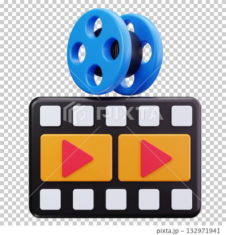 Movie Projector Film Screen 132971941