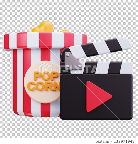 Popcorn And Movie Play 132971949