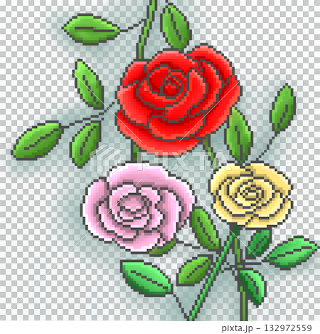 赤いバラの花 132972559