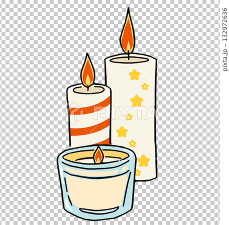 可愛いろうそくのイラスト 可愛いろうそくのイラスト 132972636