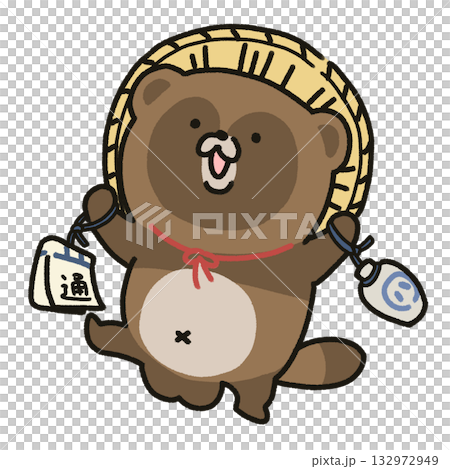 狸雕像/可愛狸圖 狸雕像/可愛狸圖 132972949