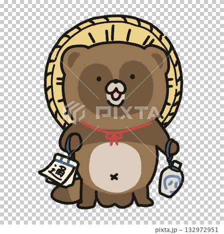 狸雕像/可愛狸圖 狸雕像/可愛狸圖 132972951