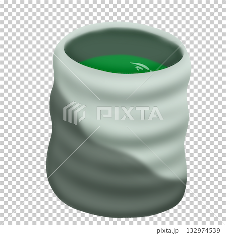 Simple teacup illustration 132974539