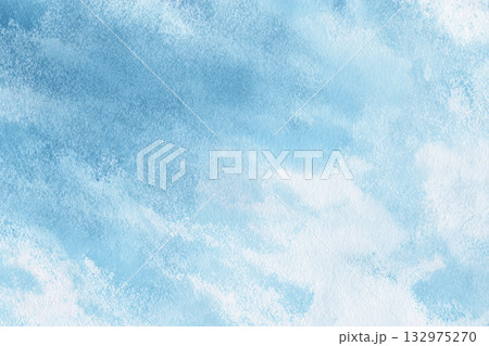 青の水彩背景テクスチャ 青の水彩背景テクスチャ 132975270