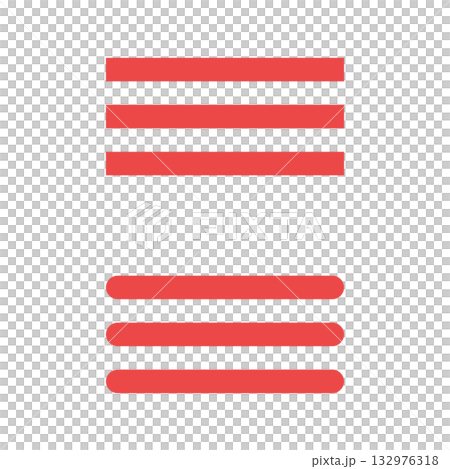 Simple hamburger menu icon material Simple hamburger menu icon material 132976318