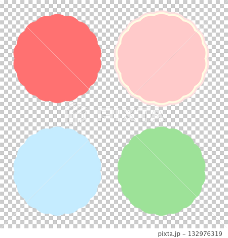 A fluffy speech bubble set with a soft impression 132976319