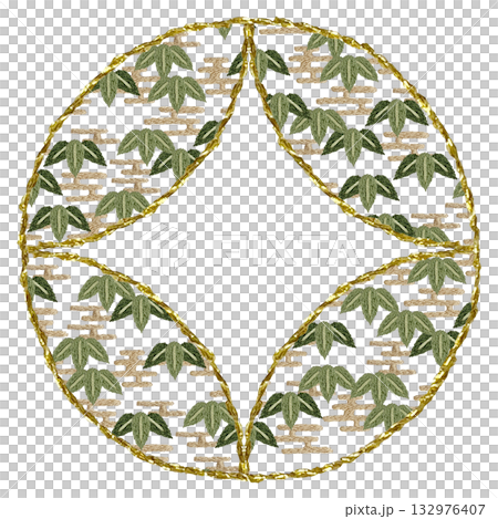 【竹子圖案】手工刺繡插畫材料 132976407