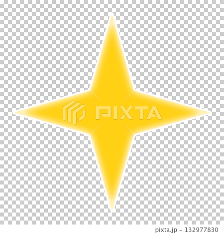 Sparkling yellow illustration material 132977830