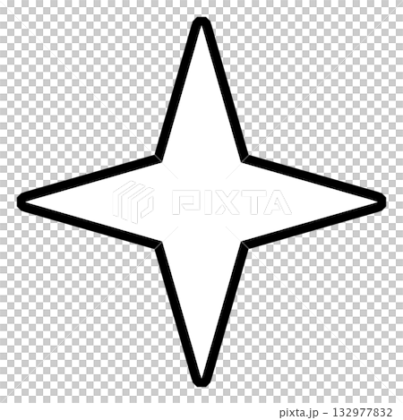 Sparkling black and white illustration material 132977832