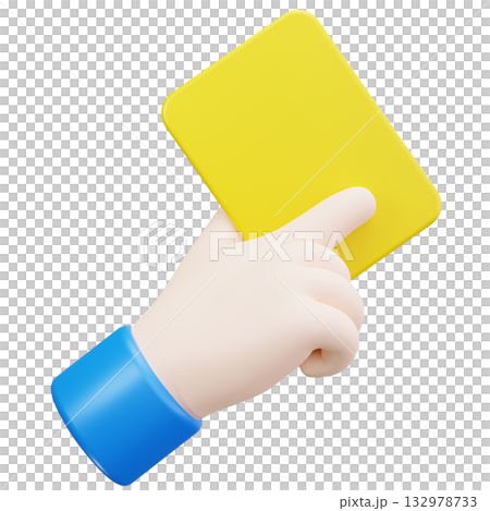 Yellow Card Warning 132978733