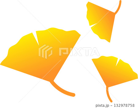 シンプルなイチョウ 132978758