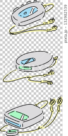 いろいろな音楽プレーヤーのセット　カラー 132982539