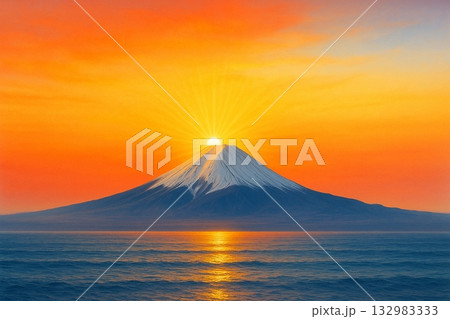 ダイヤモンド富士 132983333