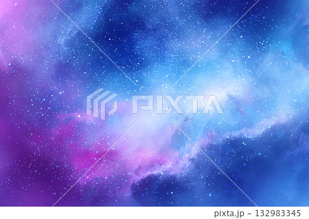 幻想的な星雲の宇宙背景 132983345