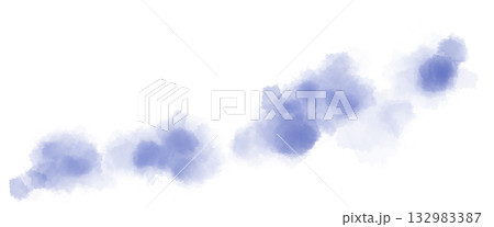 青色の爽やかな水彩やパステルのようなぼかしテクスチャ素材 132983387