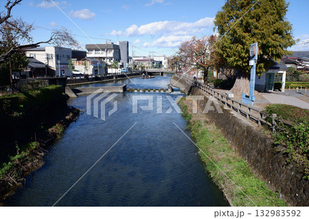栃木市　巴波川と瀬戸ヶ原堰 132983592