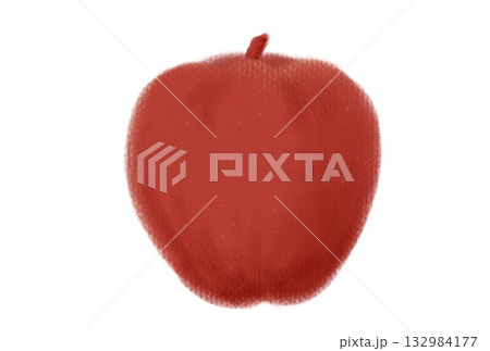 シンプルなリンゴのイラスト シンプルなリンゴのイラスト 132984177
