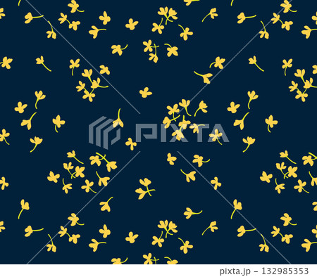 金木犀のシームレスパターン柄 ベクター スウォッチ 秋 テキスタイル 132985353