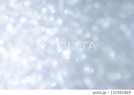 アイスグレーの大小キラキラ背景素材 132985969