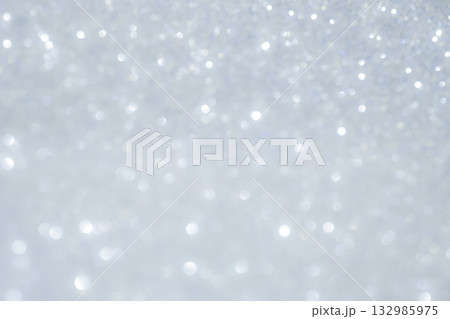 アイスグレーの大小キラキラ背景素材 132985975