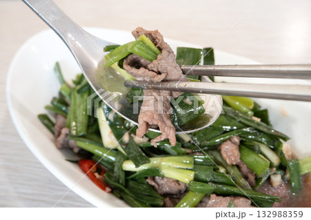 牛肉 ビーフ わけぎ 132988359