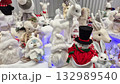 Christmas snowmen and animal dolls 132989540