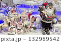 Christmas snowmen and animal dolls 132989542
