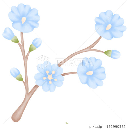 cute watercolor bird painting for eco theme cute watercolor bird painting for eco theme 132990583