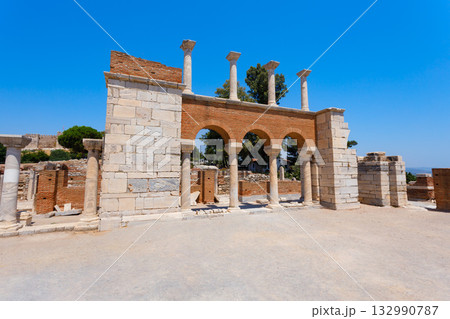 St. John Basilica at Ephesus ancient city in Selcuk in Turkey 132990787