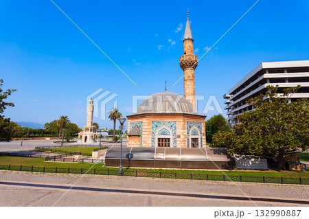 Konak Mosque in Izmir city in Turkey 132990887