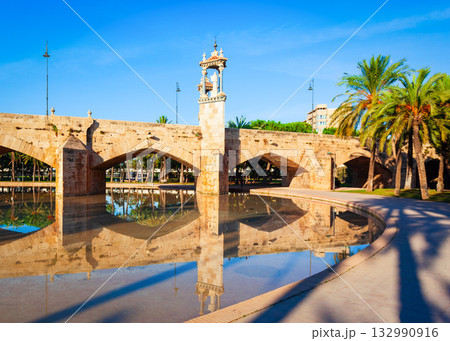 The Puente del Mar bridge in Valencia, Spain 132990916