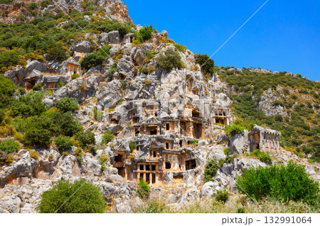 Myra ancient city ruins in Demre, Turkey 132991064