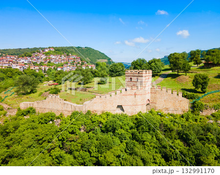 Trapezitsa Fortress aerial panoramic view, Veliko Tarnovo Trapezitsa Fortress aerial panoramic view, Veliko Tarnovo 132991170