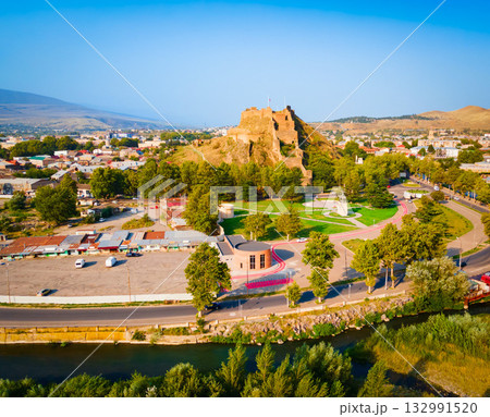 Gori Fortress aerial panoramic view, Georgia Gori Fortress aerial panoramic view, Georgia 132991520